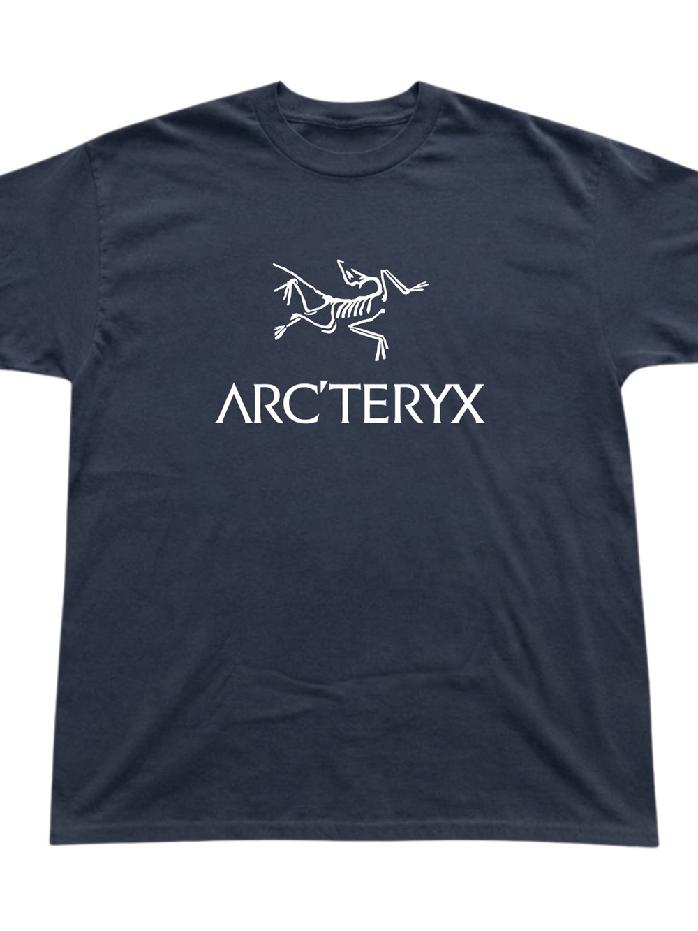 Navy Blue Gildan T-Shirt Skeleton Animal Graphic Tee